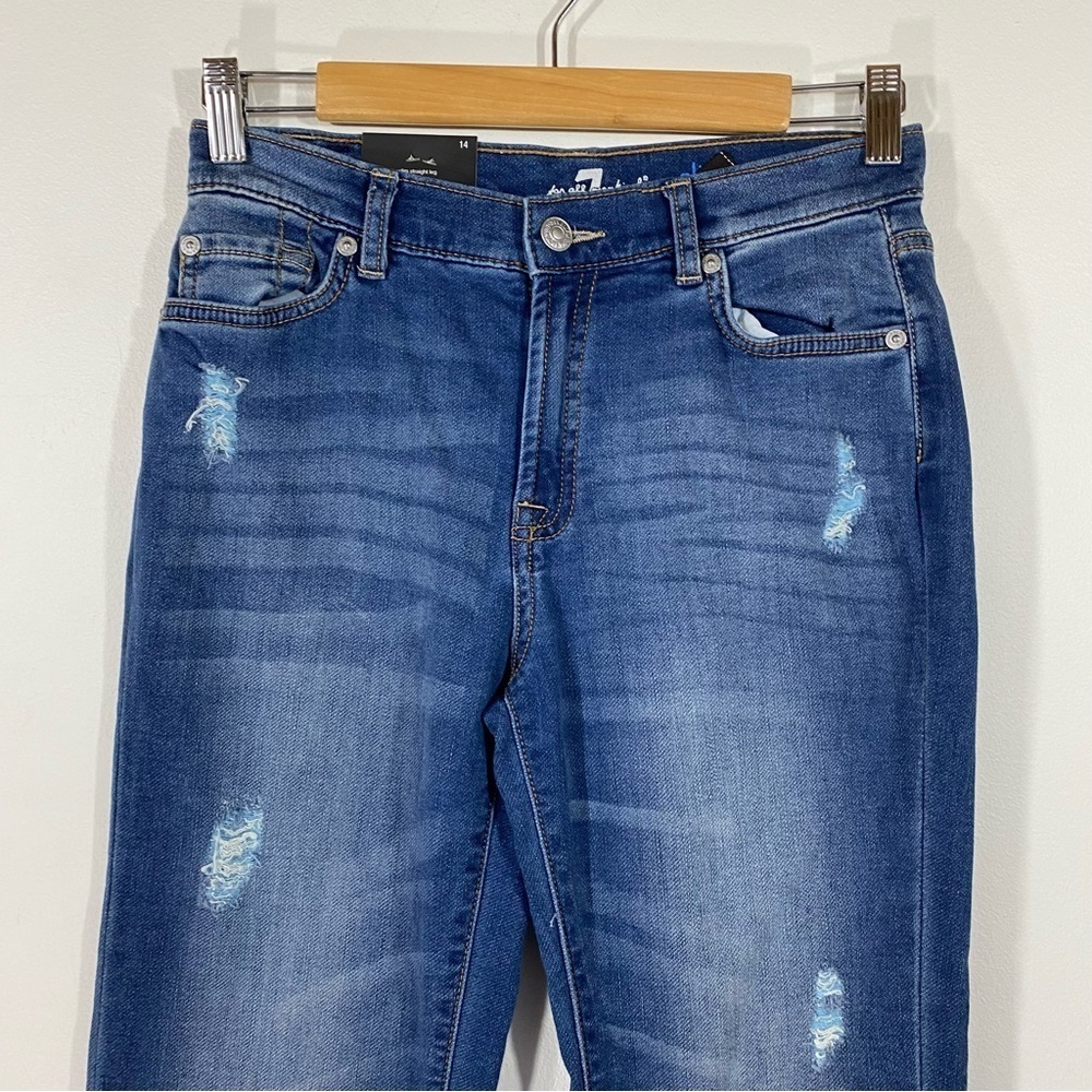 NWT 7 For All Mankind Boys Dark Wash Slimmy Fit Jeans - Picture 3 of 9